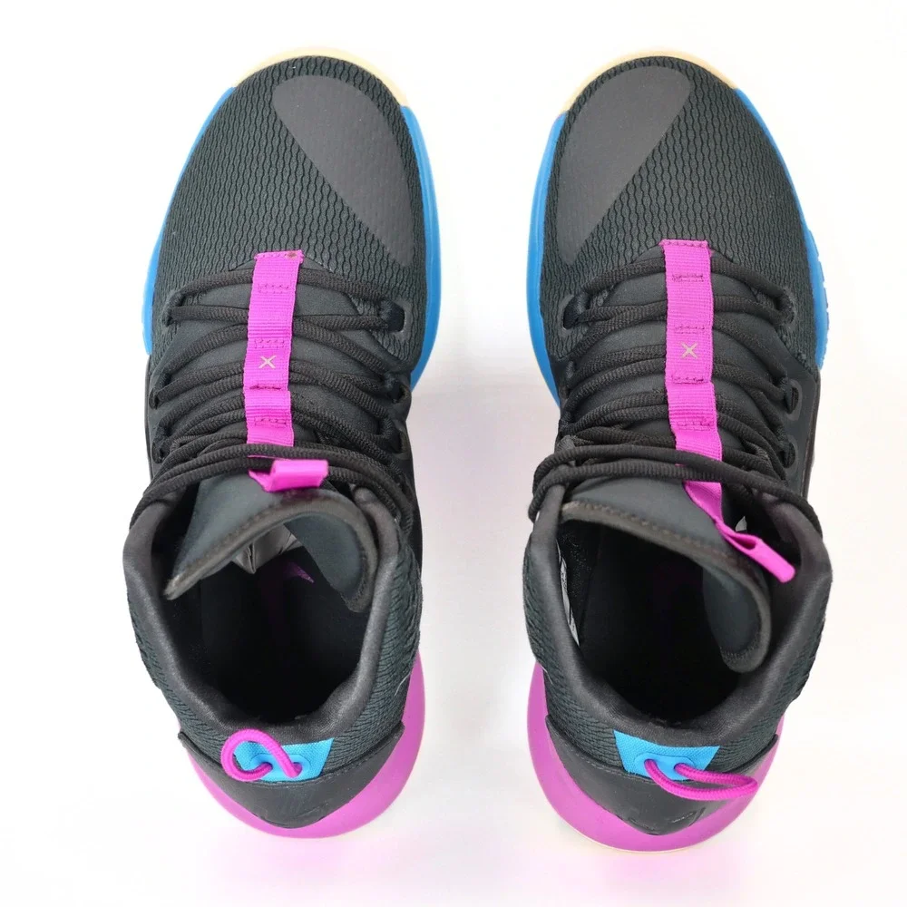 Nike Hyperdunk X Shoes Mens 9 Black Blue Pink High Top Basketball AO7893-002